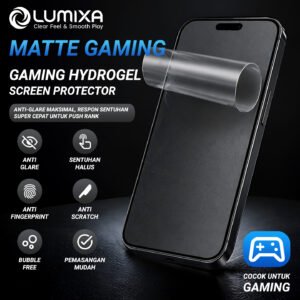 Lumixa Hydrogel Matte Anti Gores Semua HP Full Cover Anti Glare Anti Fingerprint Anti Bubble B1G1